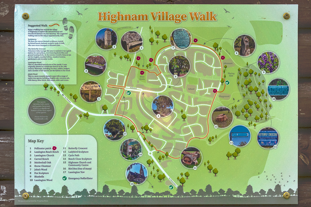 Highnam Village Walk Map