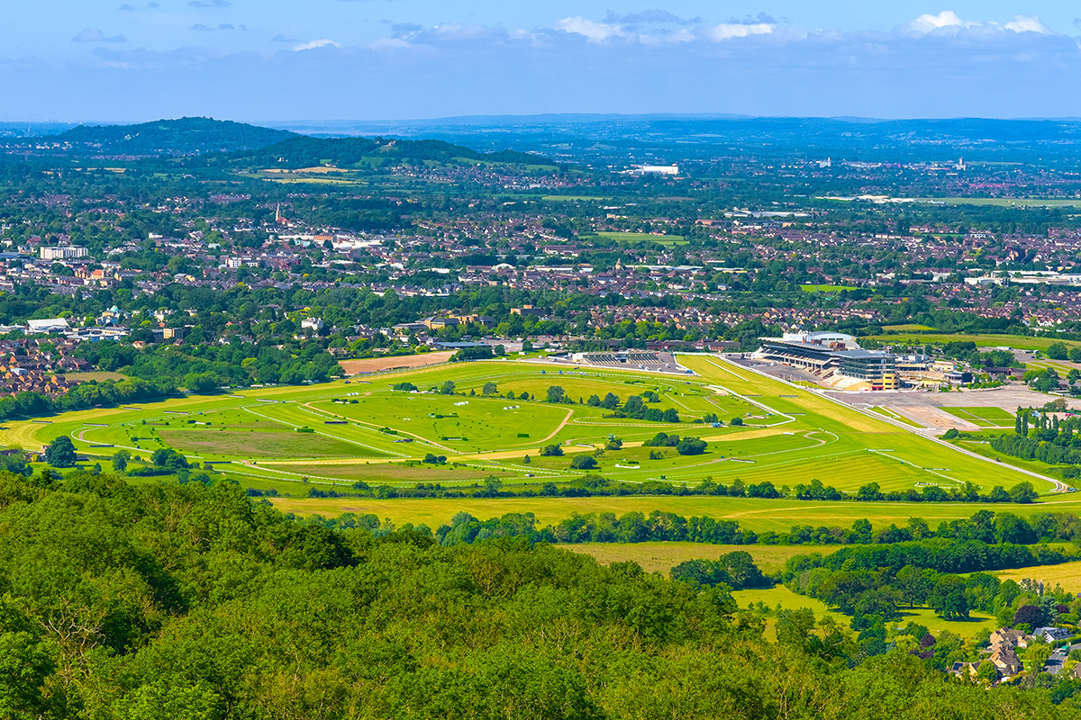 Cheltenham Racecourse from Cleeve Hill Carl Hewlett