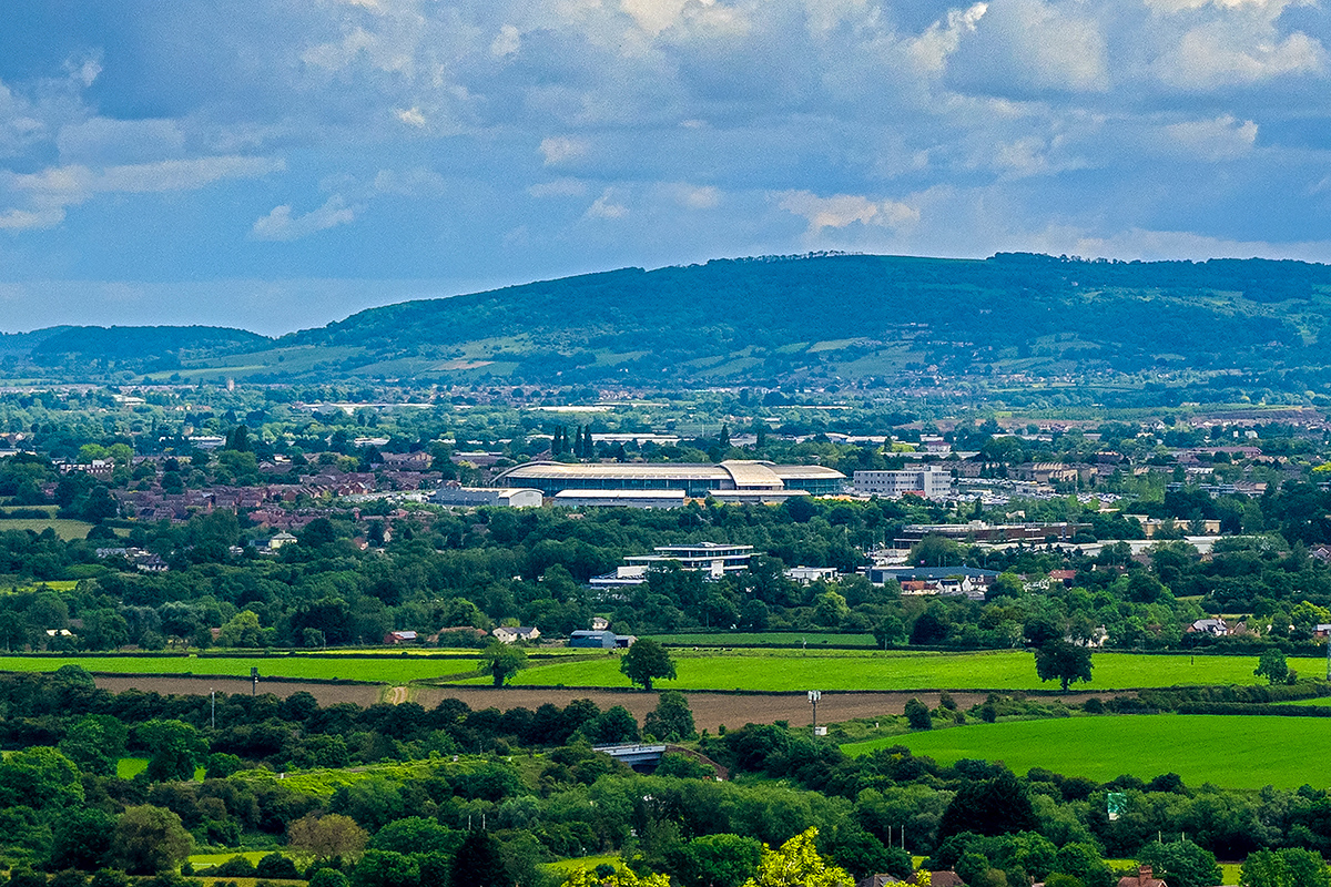 GCHQ view from Chosen Hill Churchdown Carl Hewlett